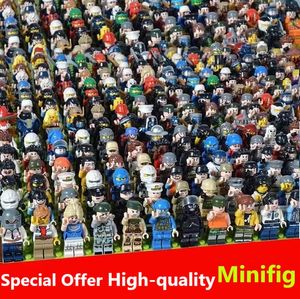 Small Particle Assembly Stacking Blocks Toys Block Minifig Toy Phantom Ninja Doll Chicken Eating Police Style Couple Wedding Random Gift