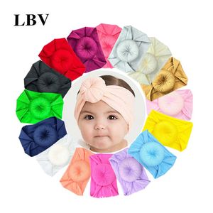 6 Inch Ribbon Hair Bows Nylon Headbands Fabric Elastic Baby Headband DIY Girls Hair Accessories Headwear Hair Band 1564
