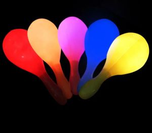 Party Decoration LED Flashing Maracas Light Up Neon Beach Hula-Party Maracas Adult Bar KTV Cheer Props Glow Party Supplies