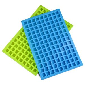 Baking Moulds 126 Lattice Square Ice Molds Tools Jelly Baking Silicone Party Mold Decorating Chocolate Cake Cube Tray Candy Kitchen SN4305
