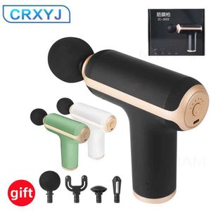 Portable Mini Gun Fitness Electric r For Muscle Pain Relief Exercising Body Relaxation Slimming Shaping Massager 0209