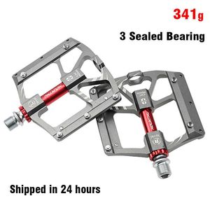 Bike Pedals Ultralight MTB Pedals Flat Hollow Non-Slip Aluminum Alloy 3 Sealed Bearings Road Bike Pedals BMX Pedals Bike Bicycle Accessories 0208