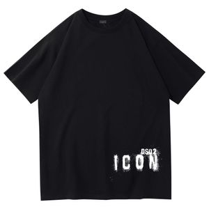 cotton cloth ICON men's t-shirt summer style personality trend cotton casual print short-sleeved dsq2 t-shirt youth versatile shirt women