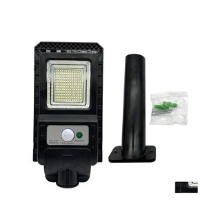 Solar Street Light allt i en lampa 50W PIR -sensor utomhusvattent￤t LED -v￤ggbelysning f￶r v￤gtr￤dg￥rdsljus leveranslampor reable e dhjky