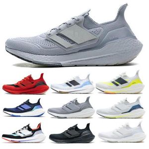 Ultraboosts 21 Tenis Trainer Running Shoes Men Women Triple Black White Solar Grey Tokyo Halo Silver 2023 UB 7.0 Ultra Sneaker Storlek 36 - 46