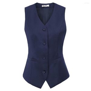 Giacche da donna Gilet vintage da donna Cappotto Gilet Senza maniche Scollo a V Fazzoletto Orlo Tinta unita retrò Vestibilità sottile Top Donna Formale