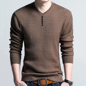 남자 스웨터 가을 겨울 단색 의류 남자 스웨터 세련