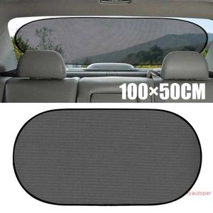 100x50cm Universal Car Rear Side Window Mesh Sunshade Curtain Sun Shield UV Protection Cover Film Sun Shade Summer Avoid Heat