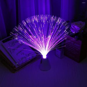 Table Lamps Holiday Atmosphere LED Fiber Optic Lights Lanterns Starry Sky Wedding Party Christmas Decoration Home Desk Furnishing