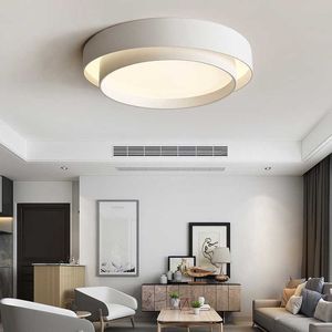 Tavan Işıkları Modern Tavan Basit Atmosfer Nordic S Salon Led Yaratıcı Yuvarlak Çalışma Ana Yatak Odası Lambası 0209