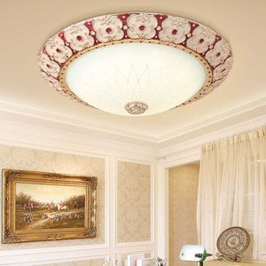 Modern LED Round glass lampshade Ceiling Lights Lighting Fixture European Lamp Living Room Bedroom Kitchen Surface Mount 0209