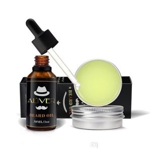 Aftershave Aliver Natural Organic Beard Oil Wax Balm Hair Products Leavein Conditioner For Soft Moisturize Health Care Drop Delivery Dhnsk