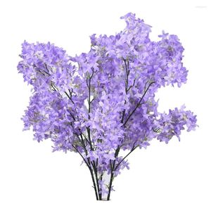 Kwiaty dekoracyjne 97 cm sztuczny kwiat liliowy plastikowy jedwabny bukiet syringa oblata lindl Wedding Home Decor