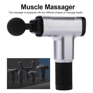 Fascia Muscle Relaxation Fitness Equipment Electric Gun Six Heads 5 Speed Adjustable Beauty Health Care Massager NEW 0209