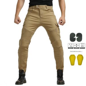 Jeans masculino para motocicleta Jeans masculino 06 para motocicleta elástico anti-queda Calças de equitação