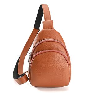 HBP Mode Damen Cross Body Freizeit Brusttasche Einfache solide Outdoor-Umhängetasche