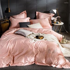 Sängkläder set 2023 Cotton Classic European Style Luxury Set. Duuvet Cover Bed Sheet Linen Pudowwase. Sakura rosa