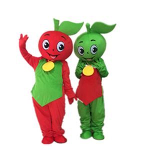 Halloween Green Apple Mascot Costume Simulazione Personaggio dei cartoni animati Abiti Suit Adulti Outfit Christmas Carnival Fancy Dress for Men Women