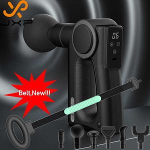 JXP Belt Square Pulse LCD Muscle Massager Battery Sport Electric Portable Back Gun para Massag Machine Pistol 0209