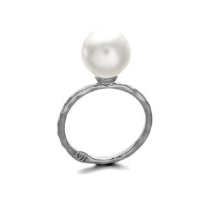 Band Rings Pearl Ring Gold Plated For Women Party Wholesale Drop Delivery Jewelry Dhany