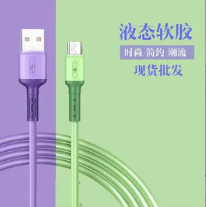 Ny Soft Liquid Silicone USB Type C -kabel 3A MICRO USB -kablar Android -telefon Tablett Fast Charge Mobil Datum 1m 2m f￶r mobiltelefon Samsung LG Xiaomi Huawei Android