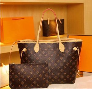 Designer de luxo 2pcs set mulheres ombro comp￳sito bolsa mensageiro cl￡ssico estilo lady embreagem bolsas bolsas de compras bolsas de moeda f￪meas carteira 40396