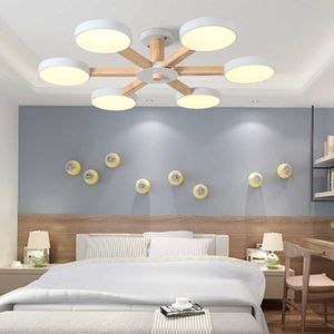 조명 북유럽 LED 단조 라이트 거실 가정 식탁 주방 부엌 샹들리에 침실 나무 천장 램프 0209