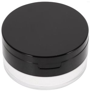 Förvaringsflaskor fodral puff container tom lös makeup lådbehållare hållare burkar resor ansikte kompakt lock rund sifter flaska