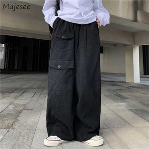 Men's Pants Men Unisex Casual Harajuku Retro Multi Pockets Ins Baggy Trouser Male Trendy Pantalones Popular Preppy Style BF Hip Hop Y2302