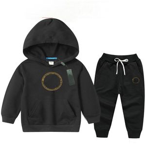 Auf Lager Kinderkleidungssets Jungen Mädchen Trainingsanzüge Anzug Briefe Drucken 2 Stück Designer Jacke Hose Anzüge 90-150