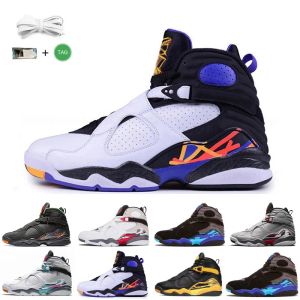 Jumpman 8Basketball Shoes 3M Reflective Aqua Paprika Raid South Beach Taxi Three Peat COUNTDOWN PACK mens outdoor trainers sports sneakers shoe size 7-13