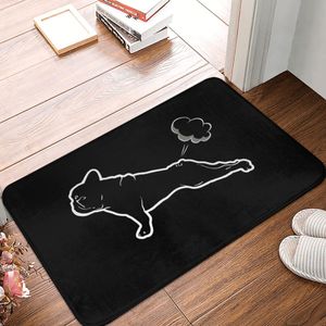 Carpets French Bulldogs Yoga Doormat Rug carpet Mat Footpad Bath mat Nonslip toilet Balcony Parlor durable Washable 230210