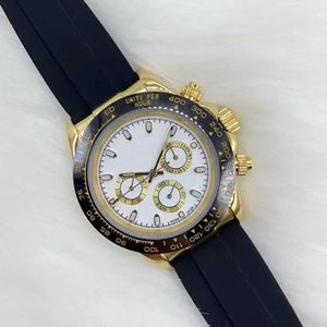 Mit Originalverpackung Herrenuhren M116515ln 40 mm Schokoladenzifferblatt 18 Karat Gold Naturkautschukarmband ohne Chronograph 2813 Sportautomatik mechanische Herrenarmbanduhr 116515