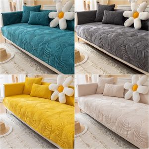 Pokrywa krzesła gruba pluszowa szezlong sofa Mat Nordic Universal Corner Ręcznik Non Slip Kanapa salon wielkości 230209