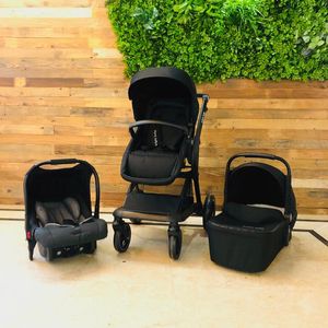 Barnvagnsdelar Tillbehör Brightbebe Mom Style Pushchair Travel System Baby 3 i 1 vagn med Bassinet Kinderwagen