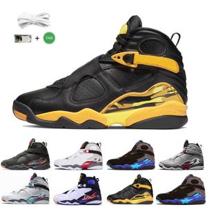 OG High jumpman 8 8s Men Basketball Shoes 3M Reflective Aqua Paprika Raid South Beach Taxi Three Peat COUNTDOWN PACK mens outdoor trainers sports sneakers shoe