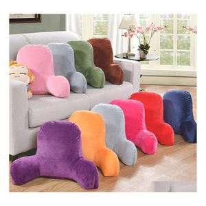 Cushion/Decorative Pillow 37 Sofa Cushion Back Bed Plush Big Backrest Reading Rest Lumbar Support Chair With Arms Home Decor 201026 Dhkna