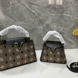 Luxury Capucines Handbags Designer Bags For Women Dot Crossbody Bags Fashion Womens Handbag Gold Flower Shoulder Totes Diamond Lattice Purse