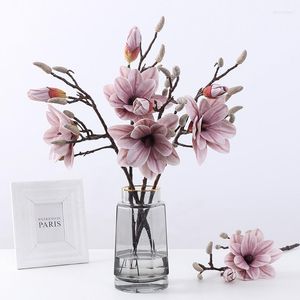 Symulacja kwiatów dekoracyjnych 2 poczucie czuju 3d Magnolia Flower Work Wedding