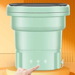 Underwear Portable with Drain Bucket Socks Clothes Washer Camping Folding Mini Washing Hine Home Appliance