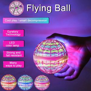 ElectricRC Aircraft Original Flying Ball Spinner Boomerang Magic and LED Lights Hovering Helicopter Toy Boys and Girls Christmas Gift 230210