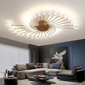 Lights Nordic Personality LED Chandelier Light Spiral Fireworks Designer Ceiling Lamps Living Room Deco Bedroom Pendant Lamp Fixture 0209