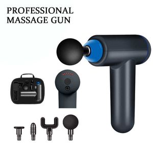 Mini Electric Gun Pocket Neck Muscle Massager Relaxation 6 Gears Pain Relief Strong Power with Case 0209