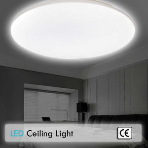 천장 조명 울트라 얇은 조명 18W 24W 차가운 흰색 자연 조명 LED 비품 거실 조명을위한 천장 램프 0209