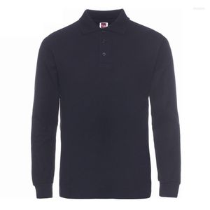Mens Polos High Quality Tops Tees Long Sleeve Polo Shirts Business Men Brands Turn-down Collar