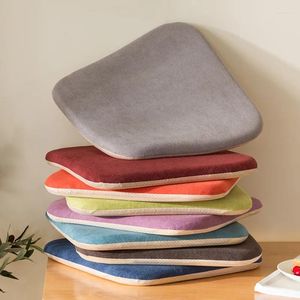 Pillow Modern Style Solid Color Memory Foam Home Non-slip Dining Chair Mat Winter Plush Office Student Pad Removable Wash