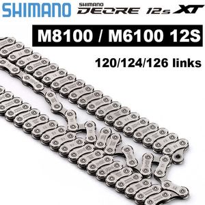 Shimano Deore XT 12 Speed Chain M6100 Mountain Bike Chains HG M8100 MTB Curren 12V 120 124 126 Links 12S Bicycle Parts 0210