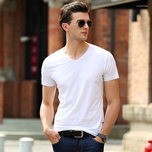 Men's T Shirts MRMT 2023 Brand Summer Men's Shirt Short Sleeve V Collar Thin Ice Wire T-shirt For Male Tops Tshirt