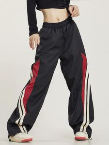 Kadın pantolonları Y2K Kadın Streetwear Şık Kargo Kore Harajuku Rahat Paraşüt Erkekler Için Eşofman Altı Geniş Bacak Joggers Pantolon Elbise