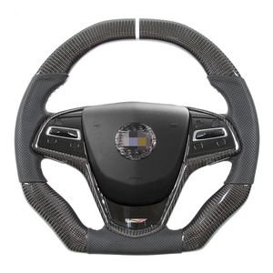 Racing Wheels Custom Car Interior Accessories Carbon Fiber Steering Wheel For Cadillac ATS